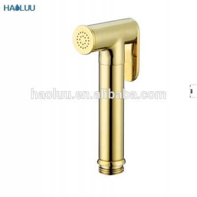 HL56207S hot sale dubai market gold brass hand held bidet