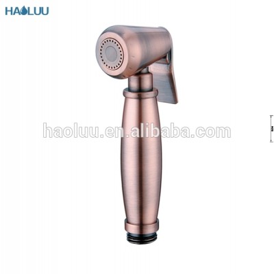 HL56123Y hot sale luxury red copper finish brass hand held diaper shattaf